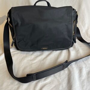 Tumi Black Messenger Bag